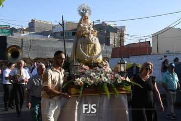 Romería popular, procesión y misa en El Caracol en la despedida de sus fiestas/TA y Francisco Javier Santana.